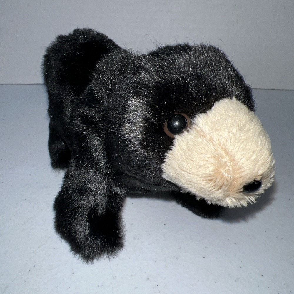 Folkmanis Black Bear Finger‎ Puppet Plush 6" Stuffed Animal Toy